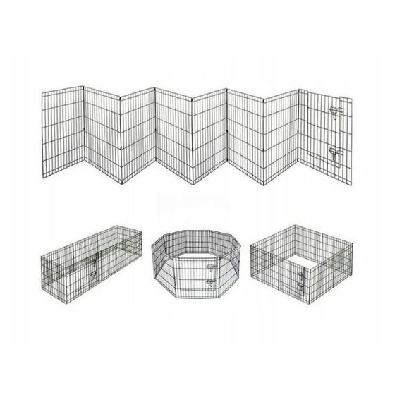 Kojec Metalowy 8 Paneli 61x61 cm – Składany