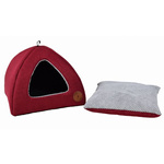 Budka dla kota lub psa 40x40cm czerwona Lauren design BELLA