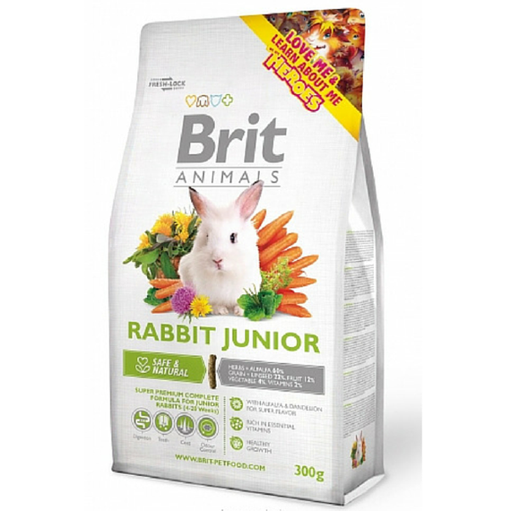 Brit Animals Rabbit Junior Complete - karna dla młodych królików, op. 300 g