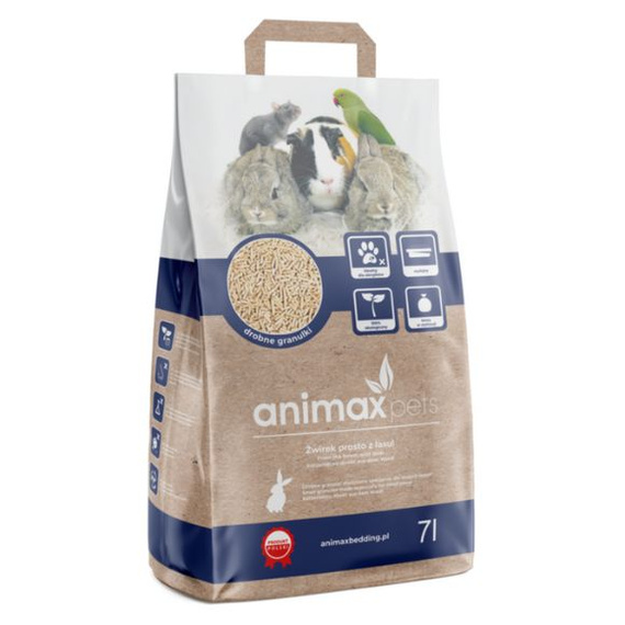 Animax Pets drewniany żwirek w postaci peletu - op. 7l