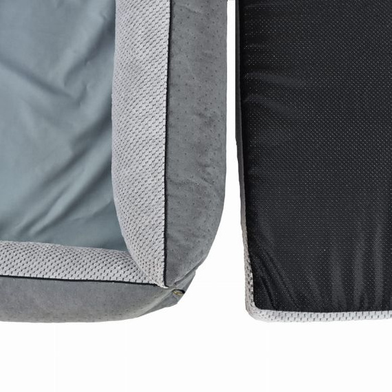 Legowisko ortopedyczne dla psa Rocky 118x104cm szare