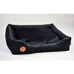 Lauren Design CEZAR - kanapa dla psa lub kota czarny velvet 70/60cm
