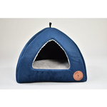 Budka dla kota lub psa 40x40cm Lauren Design BELLA granatowy velvet