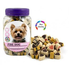 Fine Dog Mini Hearts Soft Mix - smakołyki do nagradzania, dla psów małych ras, 280g