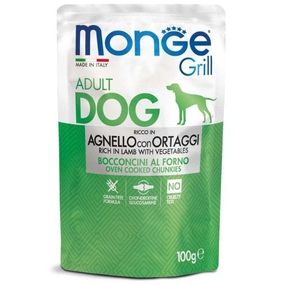 Monge Grill mokra karma dla dorosłych psów z jagnięciną
