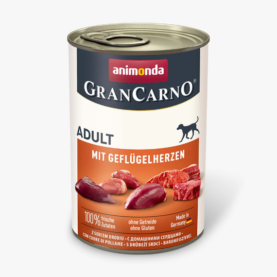  Animonda Gran Carno serca drobiowe - mokra karma dla psa 400g