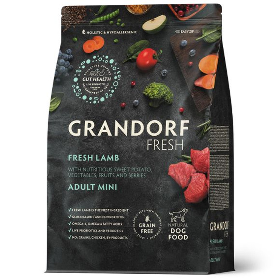Grandorf Fresh Lamb Adult Mini – bezzbożowa karma dla psów dorosłych 3kg