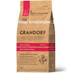 Grandorf Adult Medium Maxi Jagnięcina i Indyk 3kg sucha karma dla psów dorosłych