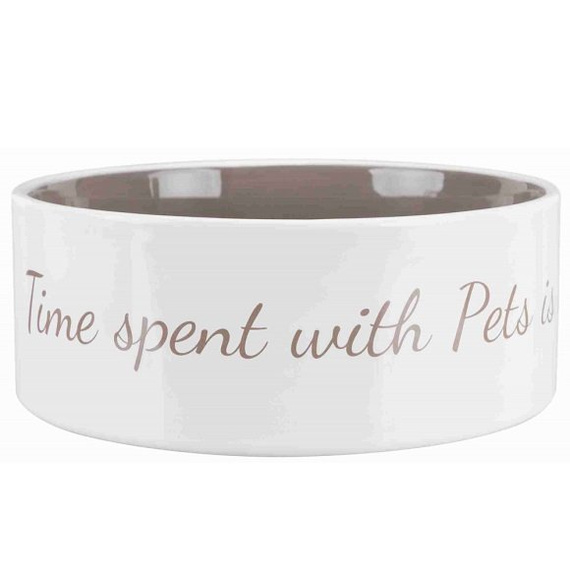 Miska ceramiczna Pet's Home 0,3l kremowo-szara Trixie