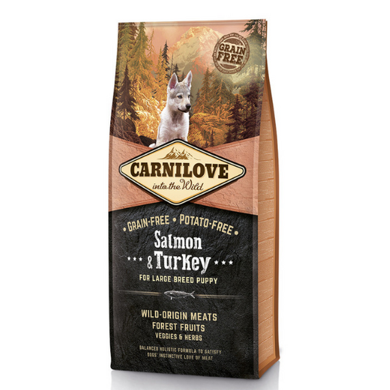 Carnilove Salmon & Turkey for Large Puppies karma dla szczeniąt dużych ras 1,5 kg