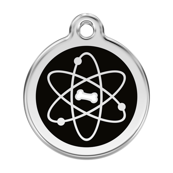 Adresówka dla psa duża - okrągła zawieszka ATOM - Red Dingo