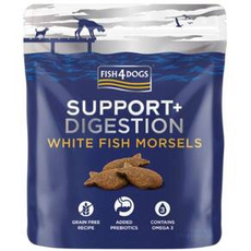 Fish4Dogs White Fish Morsels przysmaki wspierające przewód pokarmowy