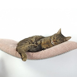 Półka na ścianę dla kota ŁUK 60 - beżowa