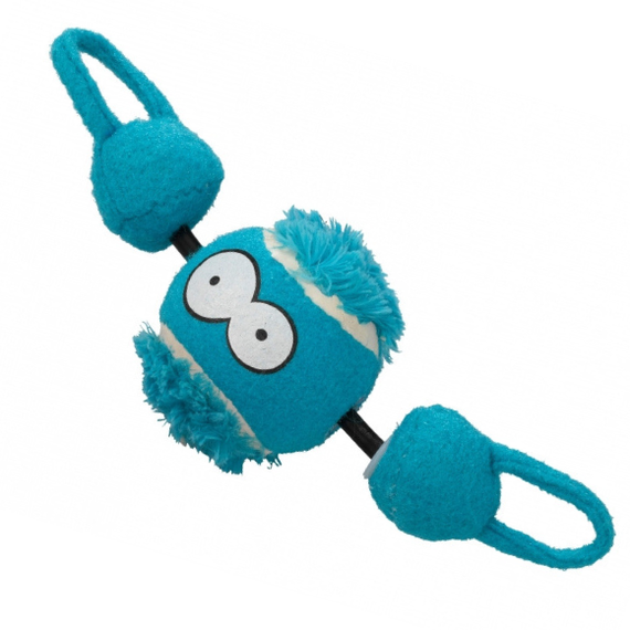 Coockoo Shoot - niebieska piłka z gumą 7,8 cm