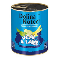 Dolina Noteci Superfood cielęcina z jagnięciną 400 g karma dla psów dorosłych