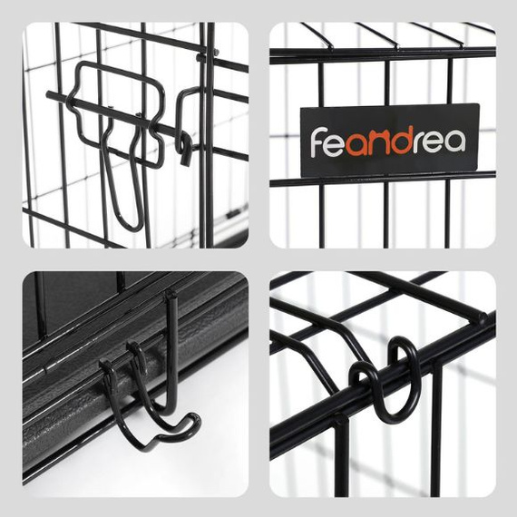 Klatka metalowa dla psa Feandrea 122 x 74,5 x 80,5 cm – solidna, składana, bezpieczna