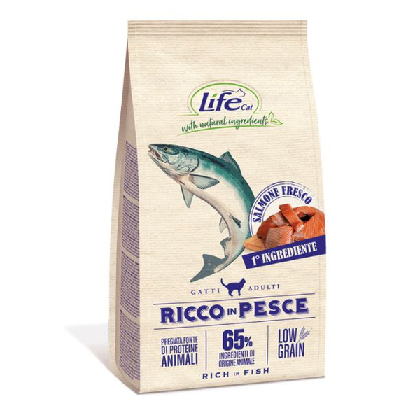 Life Cat Natural Low Grain Ryby sucha karma dla kotów dorosłych 400g