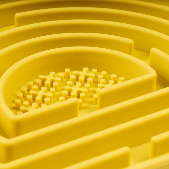 DUVO+ miska spowalniająca dla psa – półkolista żółta 