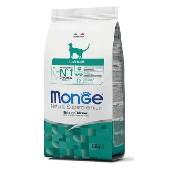 Monge Hairball Kurczak 1,5kg sucha karma dla kotów