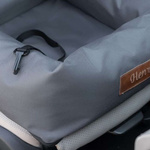 Transporter do samochodu dla psa lub kota w kolorze szarym - Dogeste