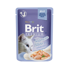 Brit Premium fileciki z łososia w galarecie karma dla kota 85g
