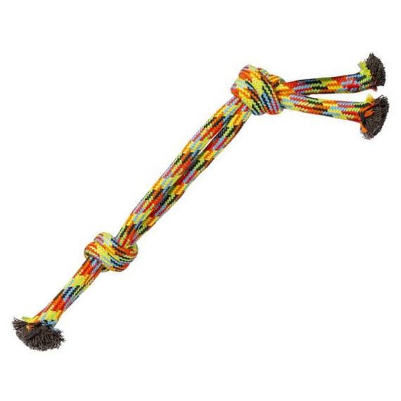 Zabawka bawełniana lina z dwoma supłami 50cm Duvo+