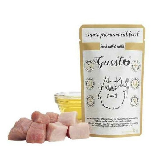Gussto Fresh Calf & Rabbit saszetka 85g karma dla kota - cielęcina z królikiem