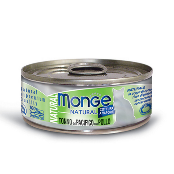 Monge Natural Tuna Chicken karma dla kotów Tuńczyk Kurczak 80g