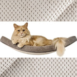 Półka na ścianę dla kota ŁUK 60 - beżowa