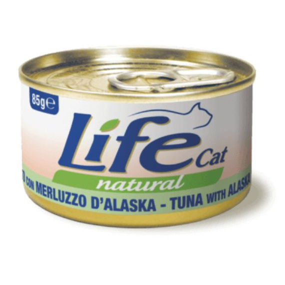 Life Cat Natural Tuńczyk z Dorszem mokra karma dla kota puszka 85g