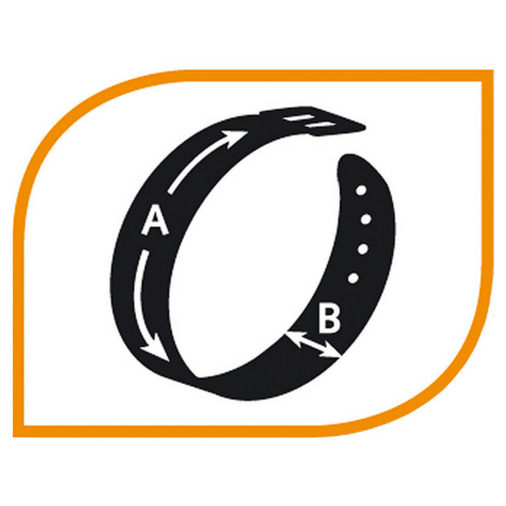 Ferplast obroża Ergocomfort  czerwona 15 mm / 33 cm