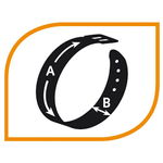 Ferplast obroża Daytona czerwona 15 mm / 35 cm