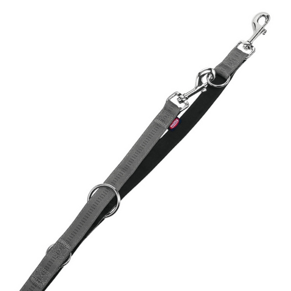 Nobby smycz Soft Grip regulowana 2cm/200cm grafitowa