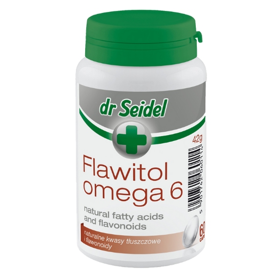 Flawitol Omega-6 skóra i sierść dla psów kapsułki 60 szt.