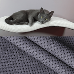 Półka dla kota FALA 75 symetryczna lewa kolor granatowy