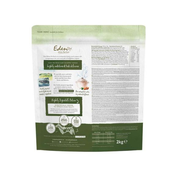 Eden Gourmet Kaczka i Śledź – sucha karma dla psa 2kg