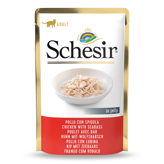 Schesir Cat Adult Chicken with Sea Bass 85g - kurczak, okoń