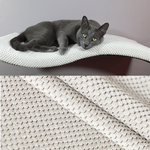 Półka dla kota FALA 75 symetryczna lewa kolor kremowy