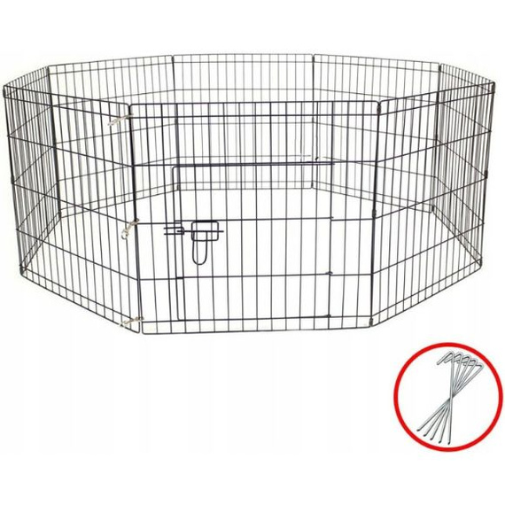 Kojec Metalowy 8 Paneli 61x61 cm – Składany