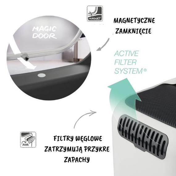 Rotho Toaleta dla kota BIALA kolor niebieski