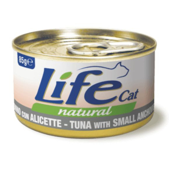 Life Cat Natural Tuńczyk z anchovies mokra karma dla kota puszka 85g