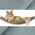 Półka na ścianę dla kota ŁUK 60 - miętowa