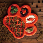 Pet Dream House PAW Slow Feeder Easy miska spowalniająca pomarańczowa