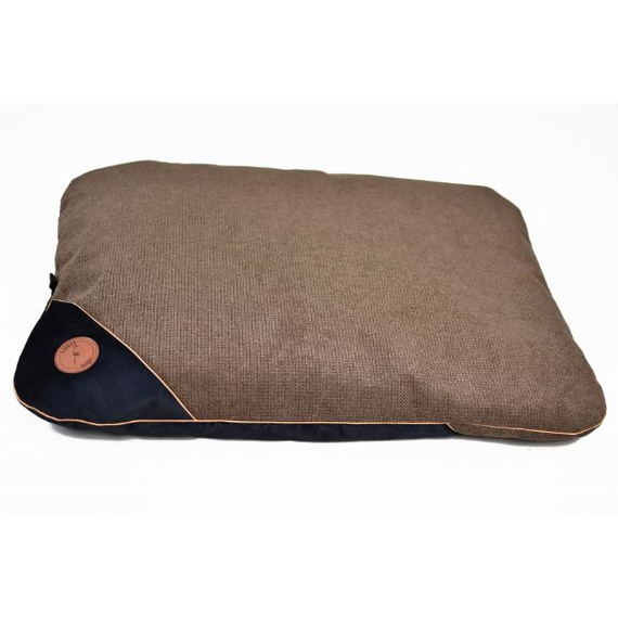Lauren Design FRIDA poducha dla psa lub kota brąz struktura + czarny velvet 70/50cm