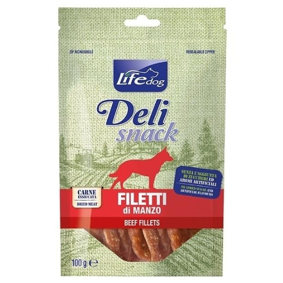 Life Dog Snack Beef 100g filety z wołowiny przysmak dla psa