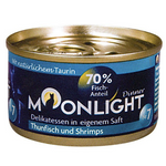Moonlight Dinner Nr 7﻿ Tuńczyk, krewetki w sosie własnym﻿ karma dla kota 80g