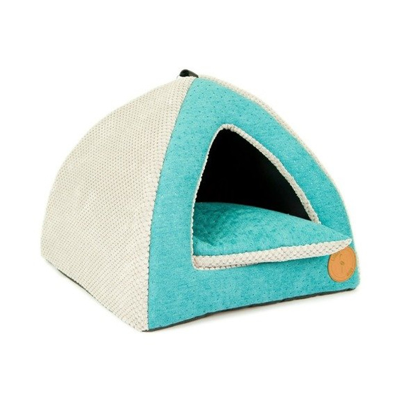 Budka dla kota lub psa 40x40cm turkusowa Lauren design BELLA