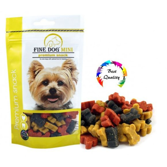 Fine Dog Mini Bones Soft Mix - smakołyki do nagradzania, dla psów małych ras 100g