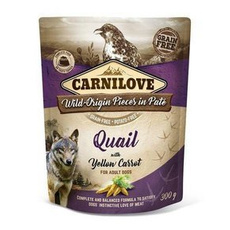 Carnilove Dog Quail & Yellow Carrot przepiórka z żółtą marchewką 300g