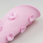 DUVO+ mata do lizania dla psa 15 × 15 cm – zabawka behawioralna różowa